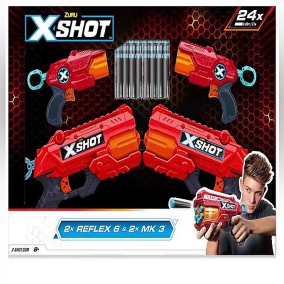 Zuru X-Shot 4 Pack NEW!! - Picture 1 of 6